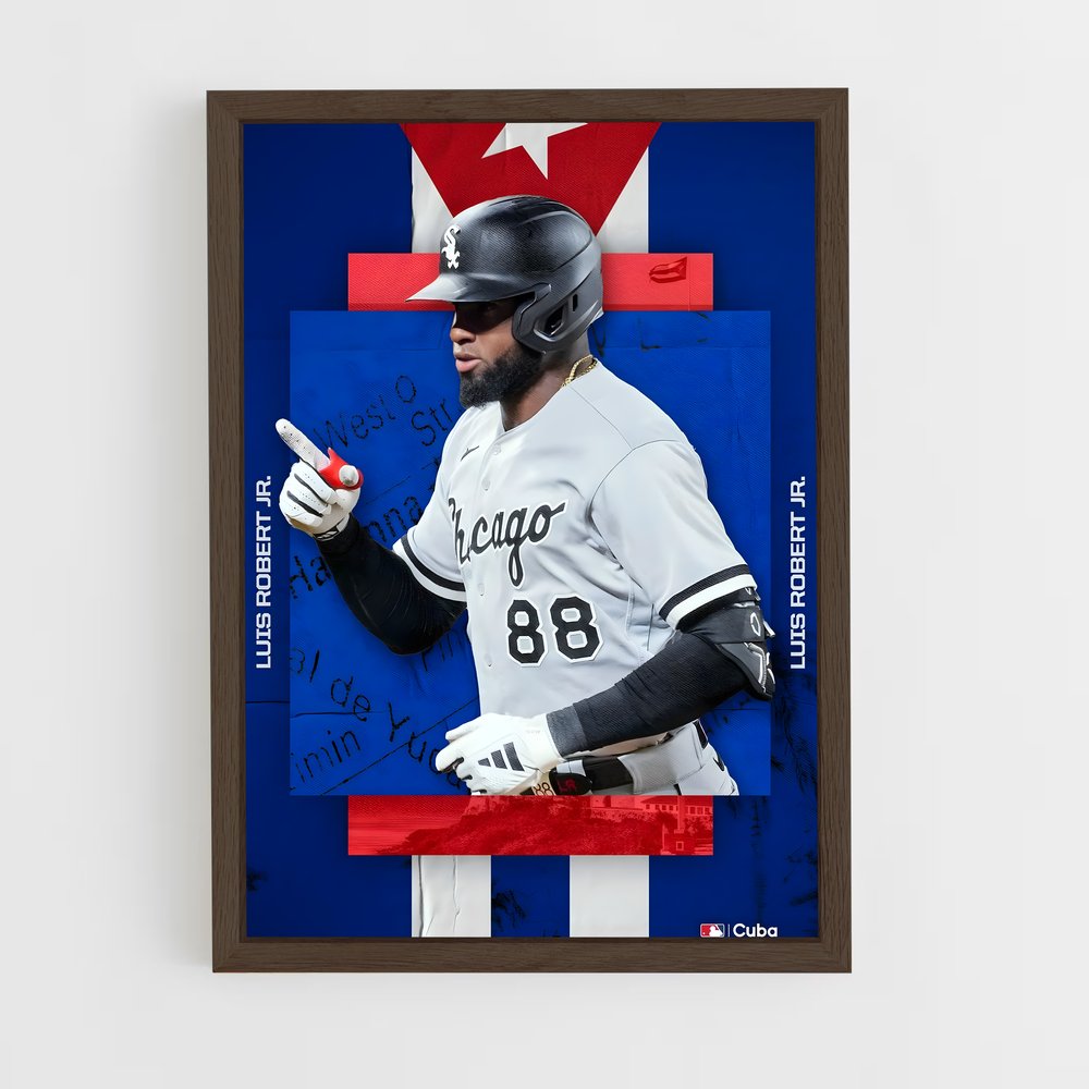 Poster Luis robert diamond – affiche Baseball (vue 5)
